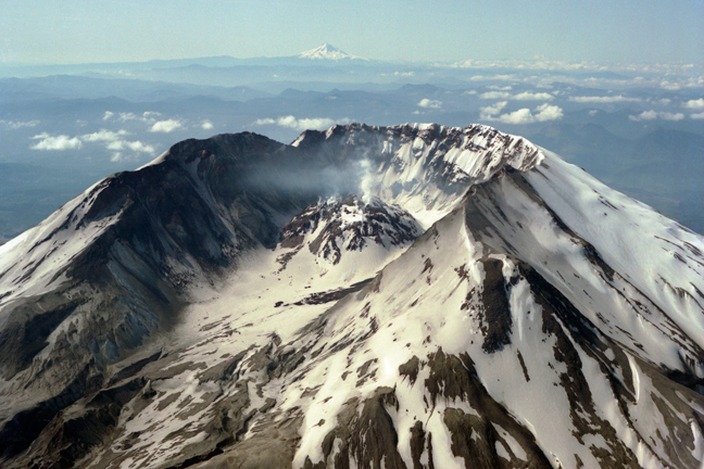 Aerial view, Mount St. Helens, Washington