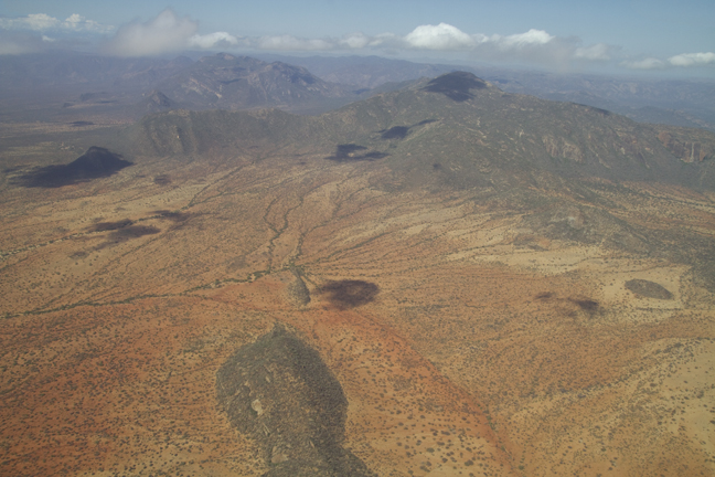 Laikepia Plateau aerial , central highlands, Kenya