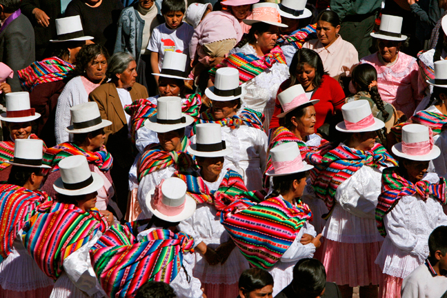 Cuzco Women in Corpus Christi Celebration, Cuzco, Peru