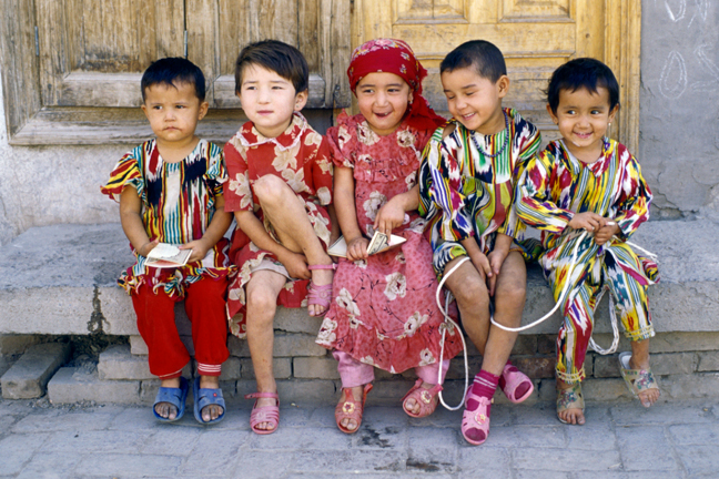 Children in Kashgar, China
