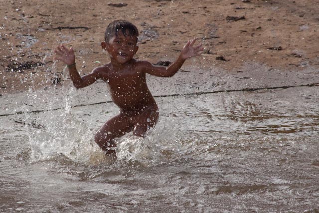 Water Loving Child, Tonle Sap Lake, Cambodia
