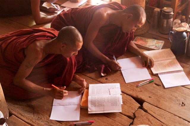 Young Buddhist Scholars, Mingun, Myanmar