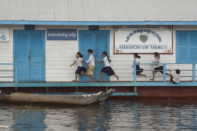 School's Out, Tonle Sap Floating Village, Cambodia
