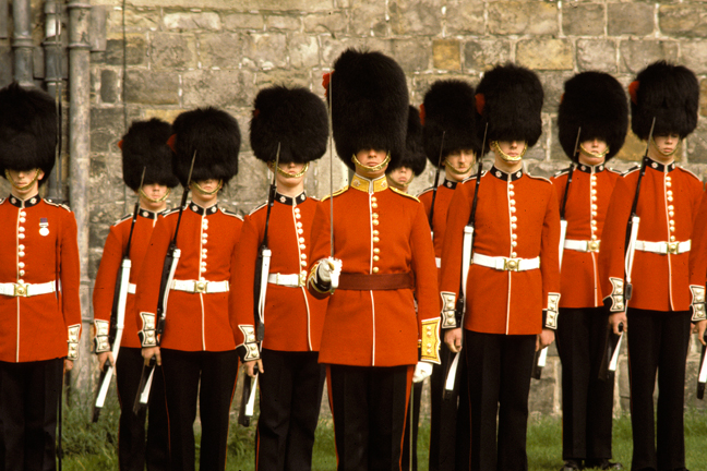 Windsor castle guards, England