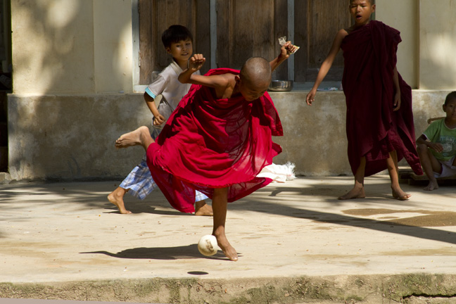 Soccer game, Myanmar